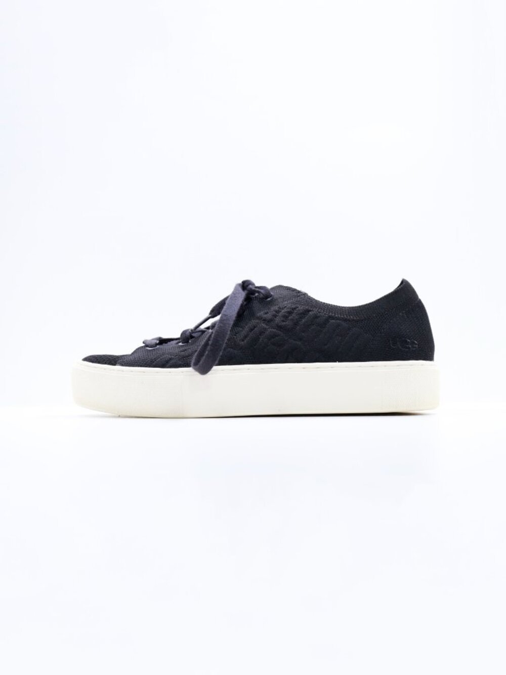 UGG Dinale Black Knit Low Top Comfort Sneakers - Women's 7.5
